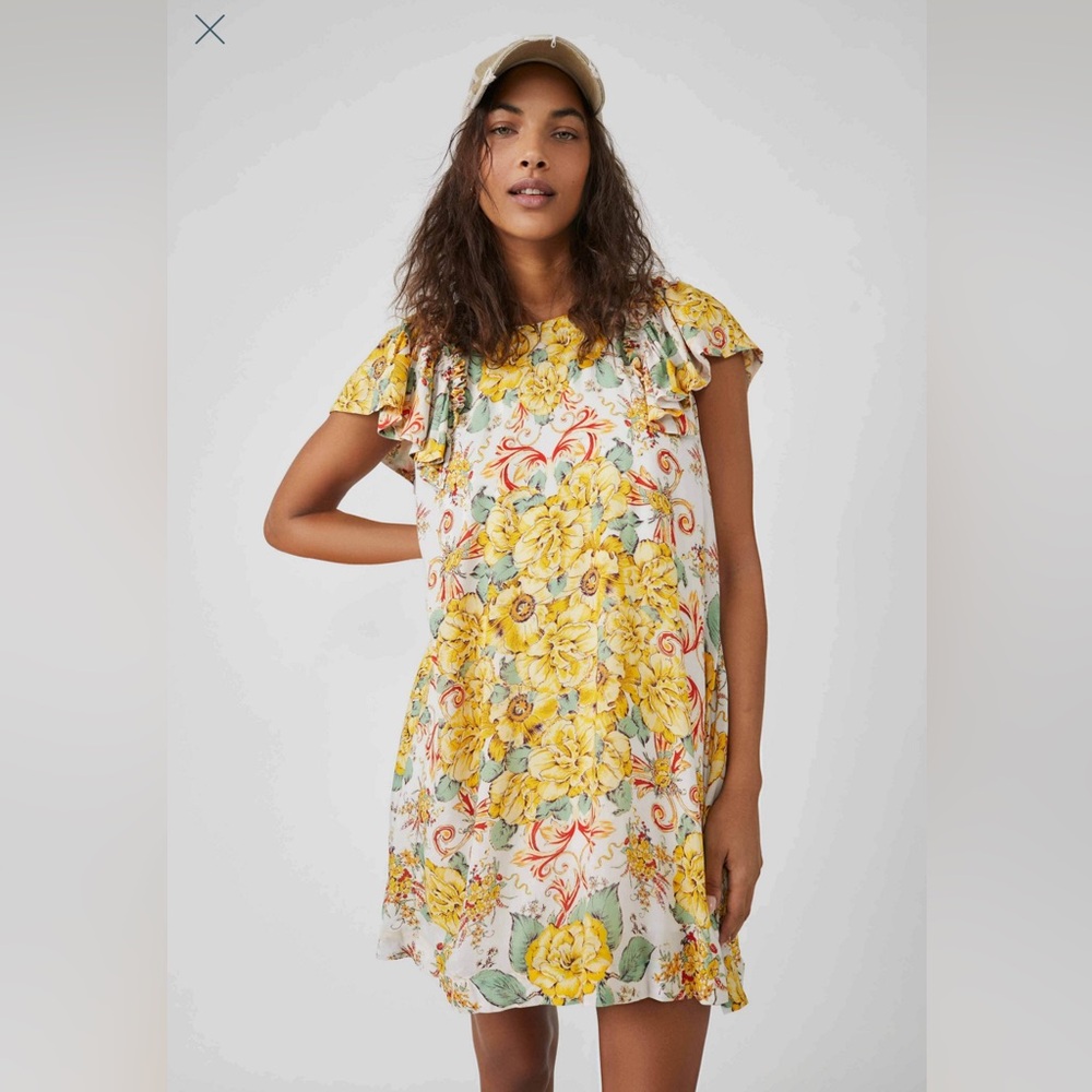 Yara Printed Mini Dress free people